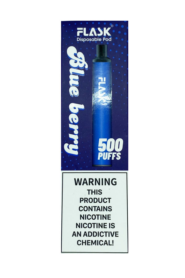 Электронные сигареты Одноразовый Flask 500 Blue Berry Черника
