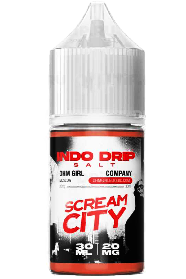 Жидкости (E-Liquid) Жидкость Indo Salt: Drip Scream Сity 30/20