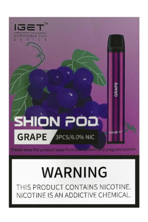 Электронные сигареты Одноразовый iGet Shion 600 Grape Виноград