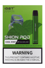 Электронные сигареты Одноразовый iGet Shion 600 Cool Mint Прохладная Мята