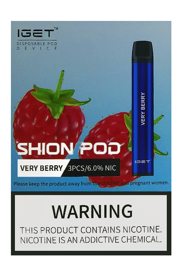 Электронные сигареты Одноразовый iGet Shion 600 Very Berry Ягодный Микс