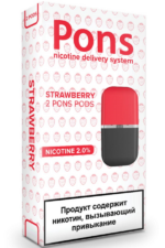 Расходные элементы Картриджи Pons x2 Basic Kit (2 шт) Strawberry 20 мг