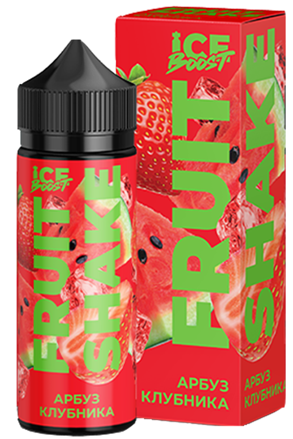Жидкости (E-Liquid) Жидкость Fruit Shake Zero: Ice Boost Арбуз Клубника 120/0