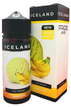 Жидкости (E-Liquid) Жидкость Iceland Zero Banana 120/0