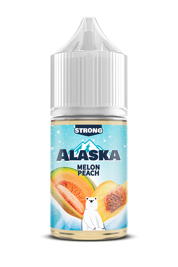 Жидкости (E-Liquid) Жидкость Alaska Salt Melon Peach 30/20 Strong