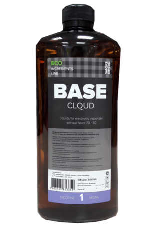 Для самозамеса Основа Smoke Kitchen BASE Cloud 70/30 1 mg/500 ml