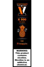 Электронные сигареты Одноразовый VAPE ZONE X 500 0.0 Zero Ice Pineapple Ледяной Ананас