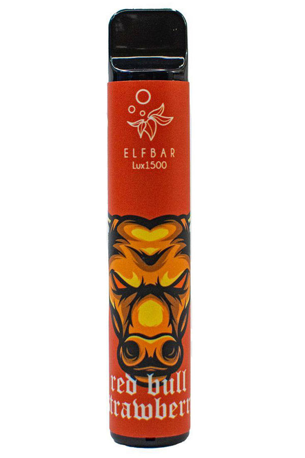 Электронные сигареты Одноразовый Elf Bar Lux 1500 Strawberry Energy Клубничный Энергетик