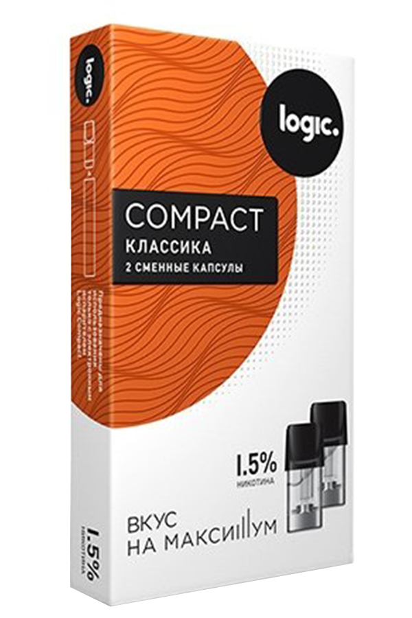 Расходные элементы Картриджи Logic Compact 1,6 мл (2 шт) Классика 1,5%