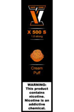 Электронные сигареты Одноразовый VAPE ZONE X 500 S 1.8 strong Cream Puff Кремовое Пирожное