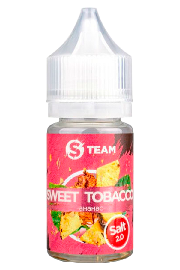 Жидкости (E-Liquid) Жидкость S Team Salt: Sweet Tobacco Ананас 30/24