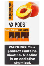 Расходные элементы Картриджи 4X Pods (4 шт) Peach Madness 68 мг