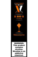 Электронные сигареты Одноразовый VAPE ZONE X 800 S 1.8 strong Mascarpone Маскарпоне