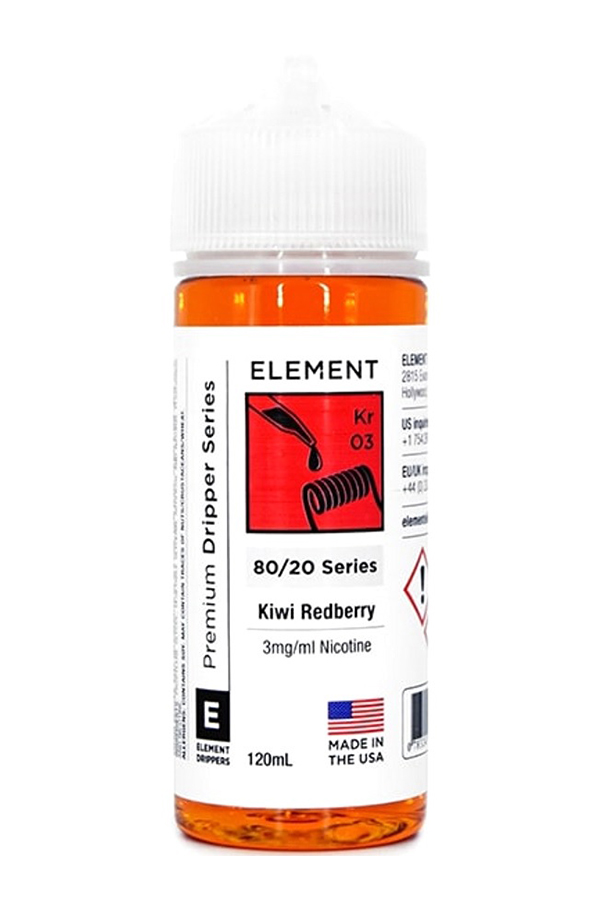 Жидкости (E-Liquid) Жидкость Element Classic Kiwi Redberry 120/3