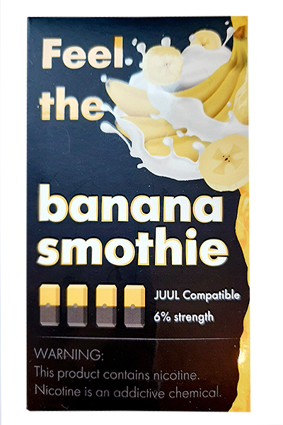 Расходные элементы Картриджи Feel the (4 шт) Banana Smoothie 60 мг
