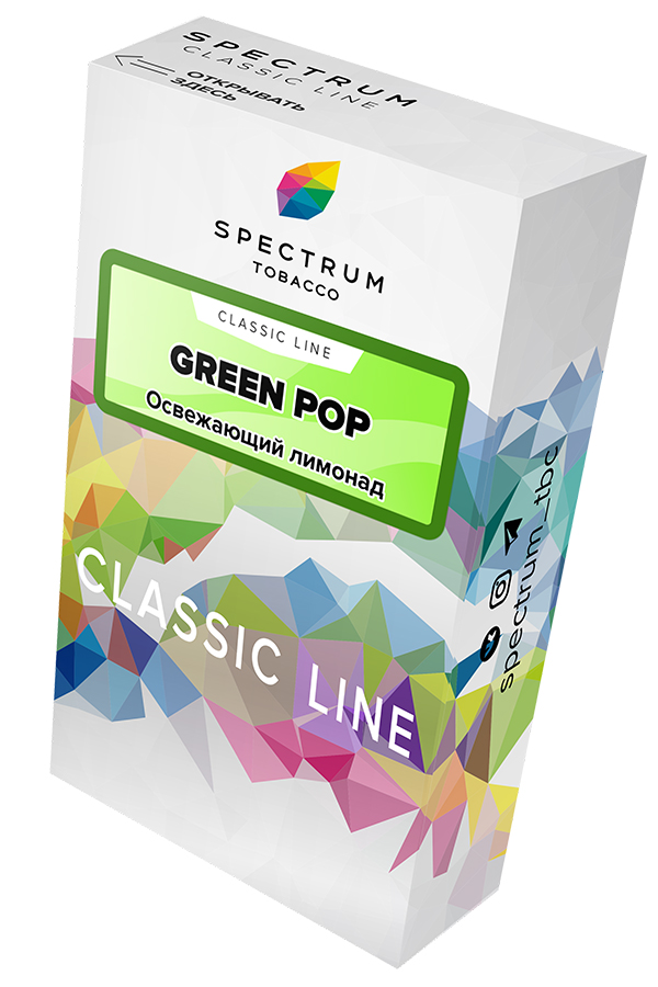 Табак Табак для кальяна Spectrum Tobacco 40 гр Green Pop
