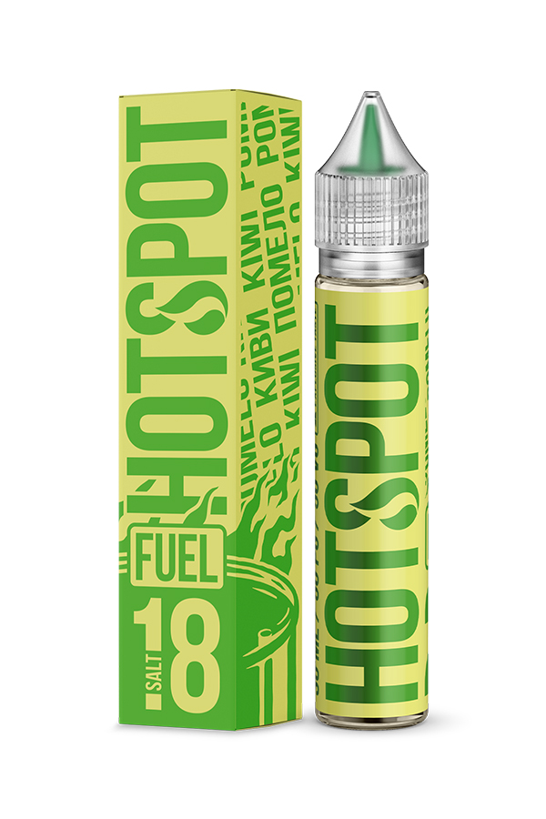 Жидкости (E-Liquid) Жидкость HOTSPOT Salt: Fuel Kiwi-Pomelo 30/18