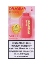 Электронные сигареты Одноразовый Zovoo Dragbar B5000 Peach Mango Персик Манго